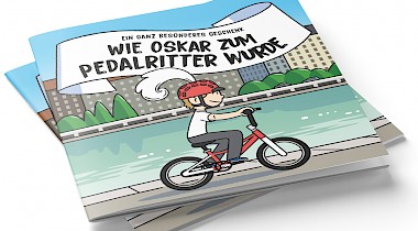 Wie Oskar zum Pedalritter wurde  -- woom präsentiert Kinderbuch über den magischen Moment des ersten Radfahrens