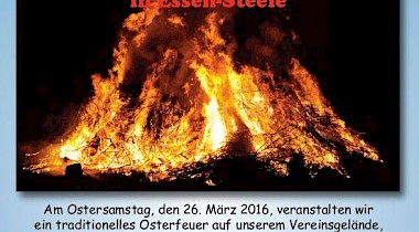 Traditionelles Osterfeuer beim COME in Essen